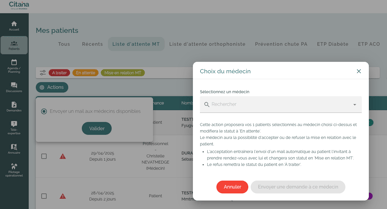 Choix du docteur