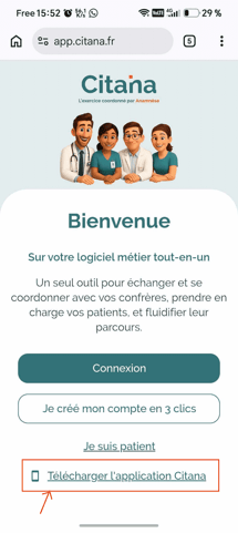 ECRAN-CITANA-login-installer-application-pwa