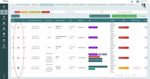 Ecran-CITANA-LAMT-Relance-patients-picto-présence-email