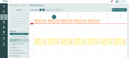 gérer planning