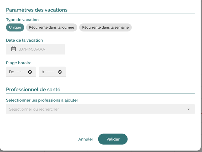 formulaire vacations 2