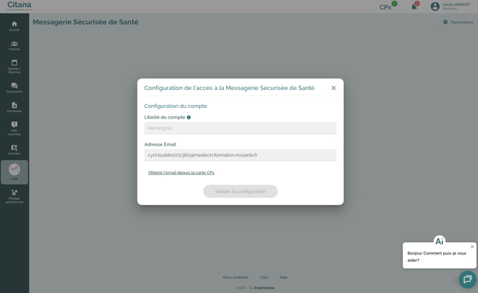ecran-citana-Mssanté-libellé-de-compte