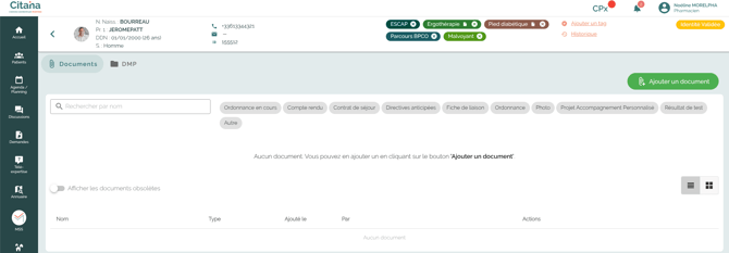ecran-CITANA-Socle-Document-DMP-intégré