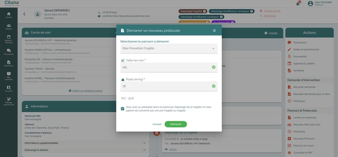 ecran-CITANA-protocole-Bilan-Prevention-fragilite-lancer-protocole